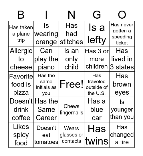 White Family Reunion 2018 Bingo Card