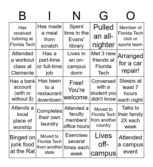 How to Adult Like a Panther! Bingo Card
