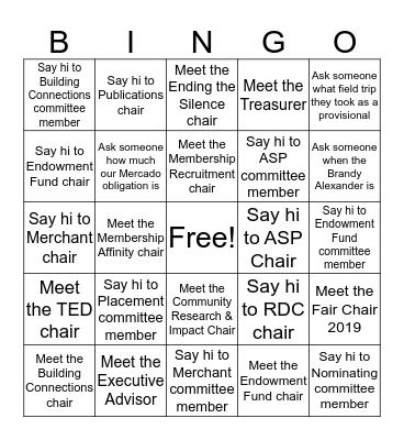 Jlep Bingo Card