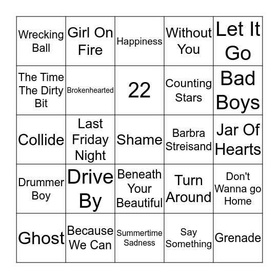 Bingo 10c15 Bingo Card