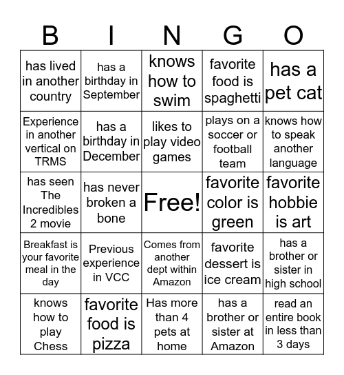 TRMS VCC Bingo Card