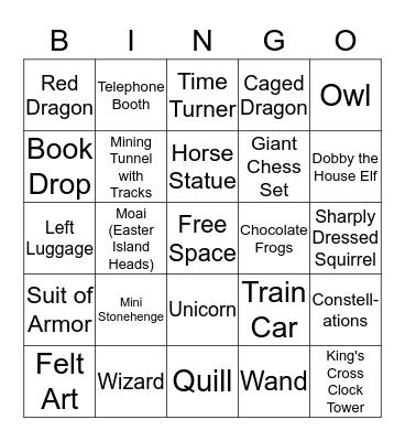 Campus 5 Bingo Card