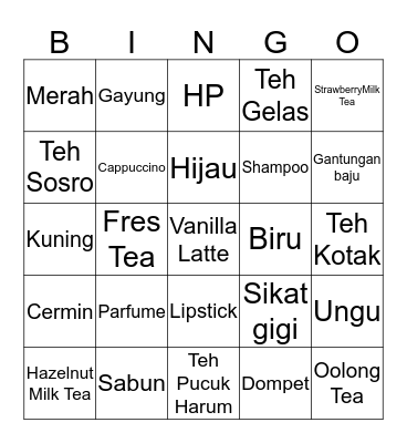 NINIS Bingo Card