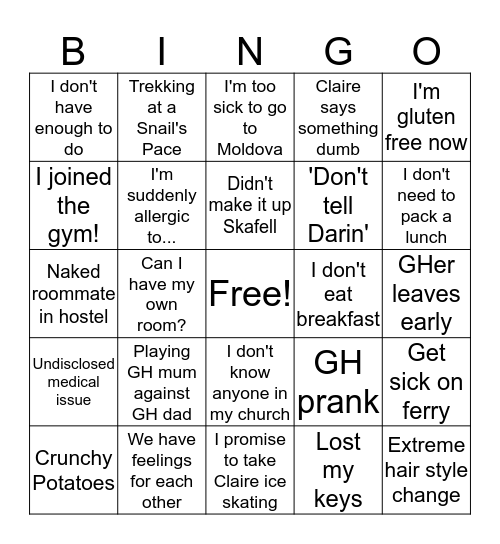 GreenHouse Bingo!! Bingo Card