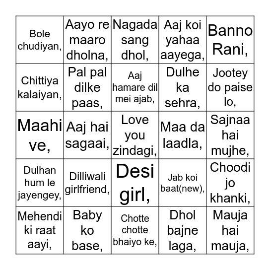 Ratna Jyoti Ganesh Mahotsav 2018 Bingo Card