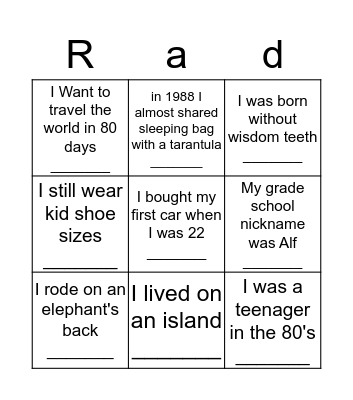 Get to know Skyway Library Staff! Bingo Card