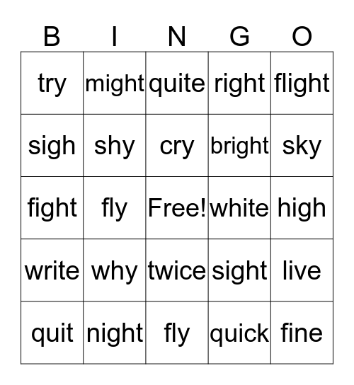 Yew Ming's Bingo (#22) Bingo Card