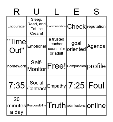 A Little More-September- 2018 Bingo Card