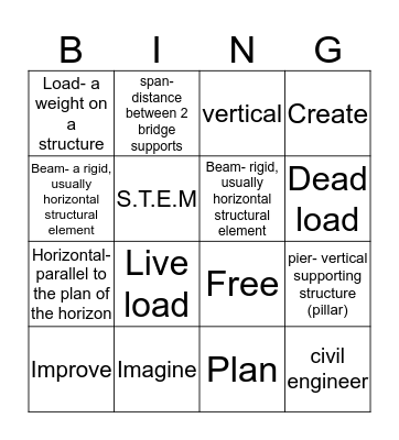 Civil Engineering Bingo Card