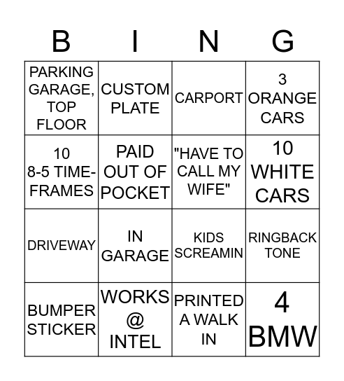 AGIS Bingo Card