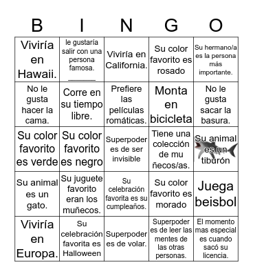 4A Presentaciones  Bingo Card