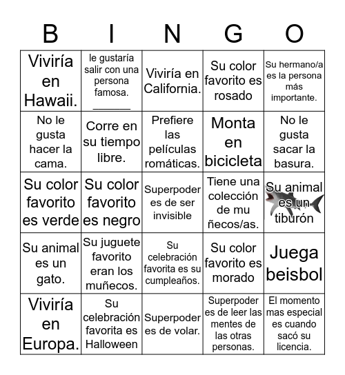 4A Presentaciones  Bingo Card