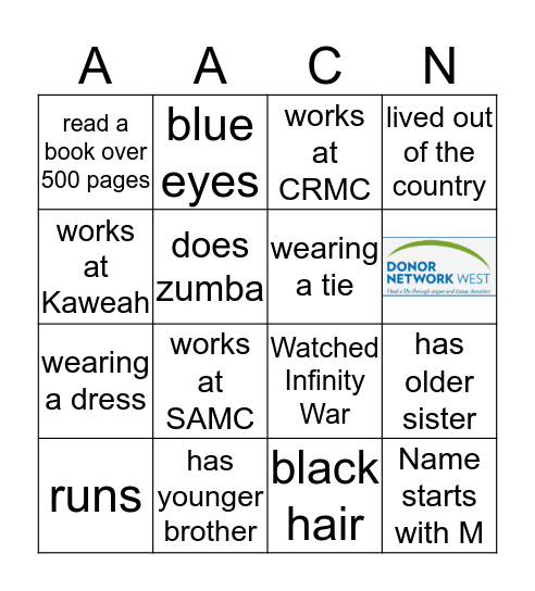 Vendors & Friends at BPS Bingo Card