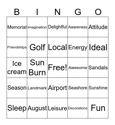 VECTOR BINGO Card