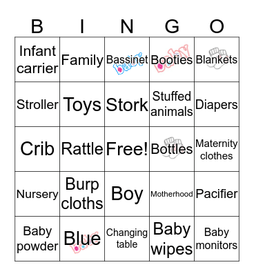 Baby Bingo Card