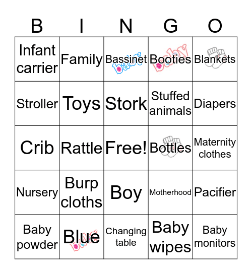 Baby Bingo Card