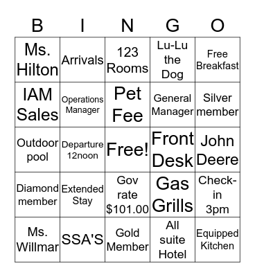 Home2 Suites by Hilton Augusta  Bingo Card