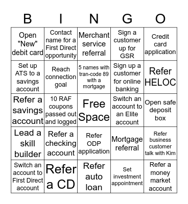 FMB 562 BINGO Card