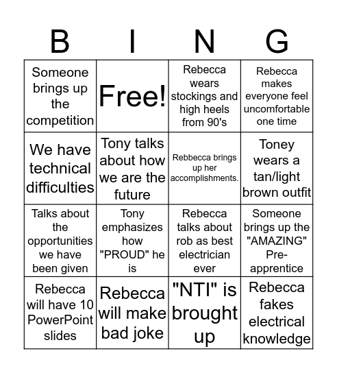 GRADUATION BINGO Card