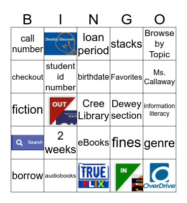 Library BINGO Card