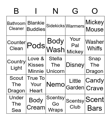 Bingo with Vic Bingo Card
