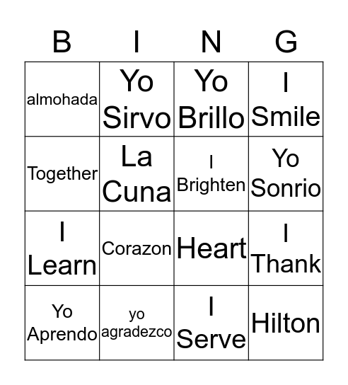 Housekeeping Bingo!!!! Bingo Card