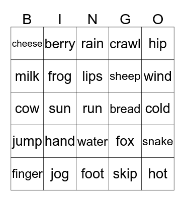 Laiken 1 Bingo Card