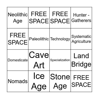 VOCAB BINGO Card