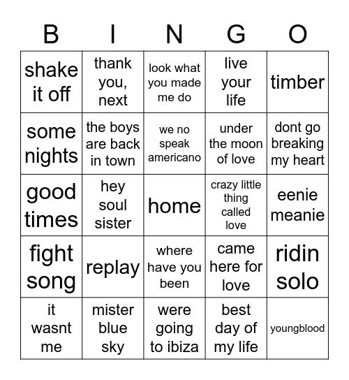 prosseco time Bingo Card