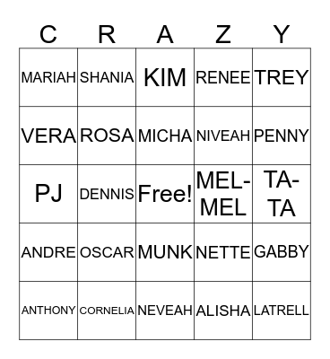 Family Bingo Cards - Page 26