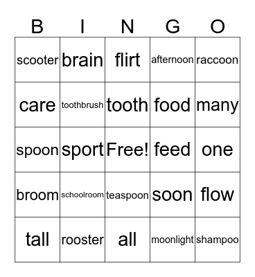 Level 3 Lesson 1 Bingo Card