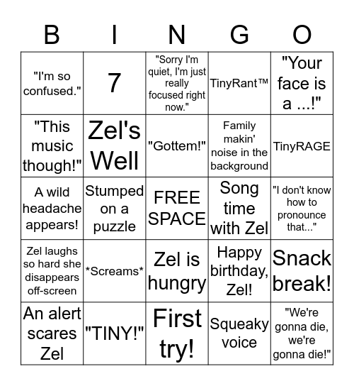 TinyBINGO Card