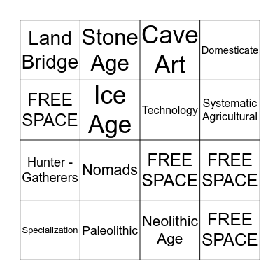 VOCAB BINGO Card