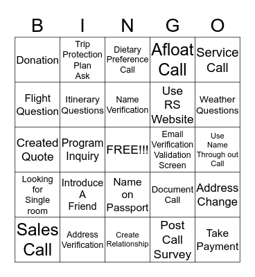 RS BINGO Blitz Bingo Card