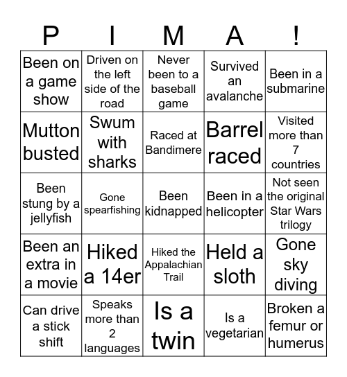 Get to Know Your Coworkers -Team Building 2018 Bingo Card