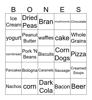 Phosphorus Bingo! Bingo Card