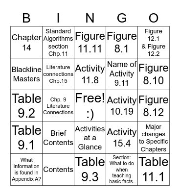 Book Bingo Card