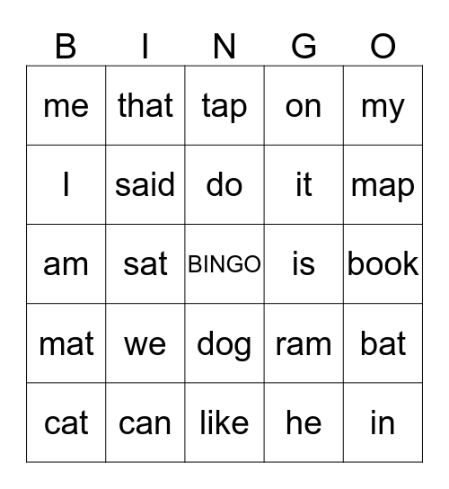 Lily Bingo Card