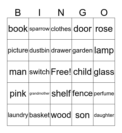 woordbingo Card