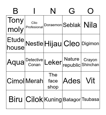 Ayis is back uwu Bingo Card