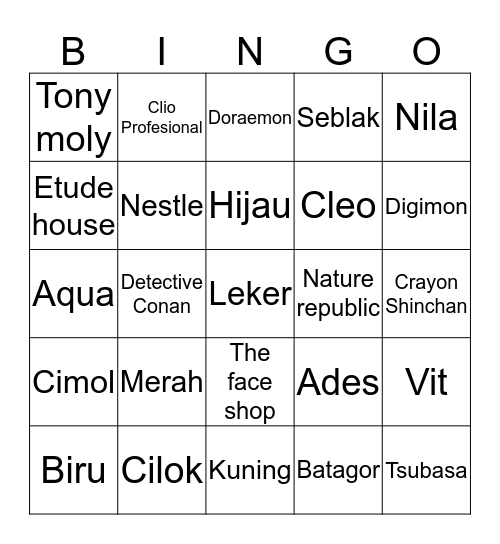 Ayis is back uwu Bingo Card