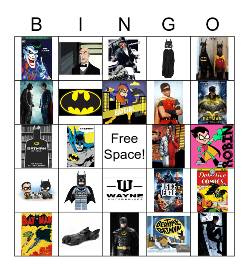 Batman Bingo Card