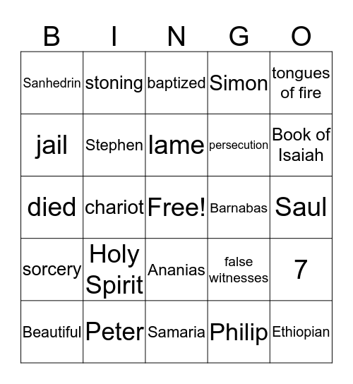 Dig Sites 1-5 Bingo Card