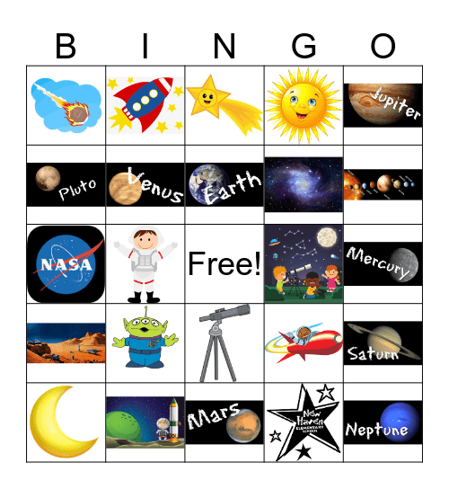 OUT OF THIS WORLD BINGO! Bingo Card