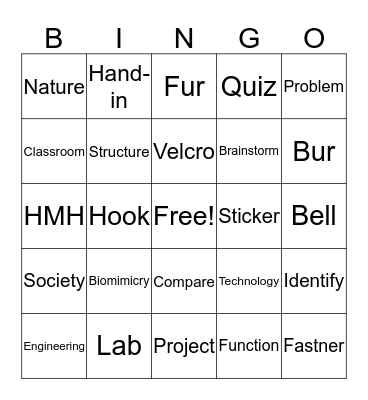 9/14 Bingo Card