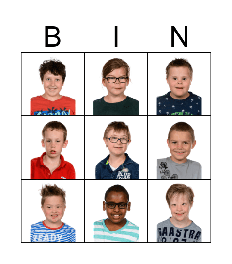 Bingo School Bingo Card