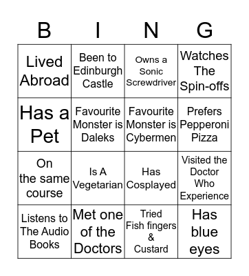 Ice Breaker Bingo! Bingo Card