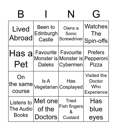 Ice Breaker Bingo! Bingo Card