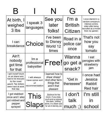 Bananatag Employee Bingo Card