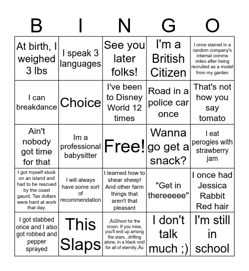 Bananatag Employee Bingo Card